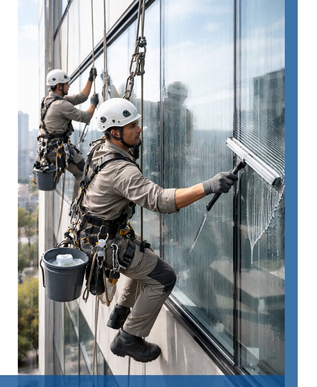 Мойка окон альпинистами в Дзержинске от 4575 р. | ВЫСОТНИК-Дзр