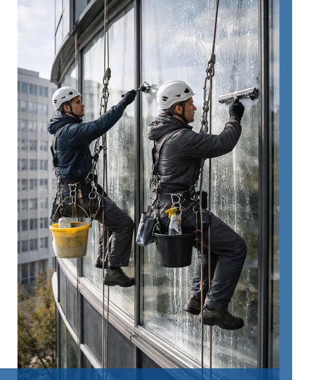 Мойка панорамных окон в Дзержинске от 356 р. заказать у ВЫСОТНИК-Дзр