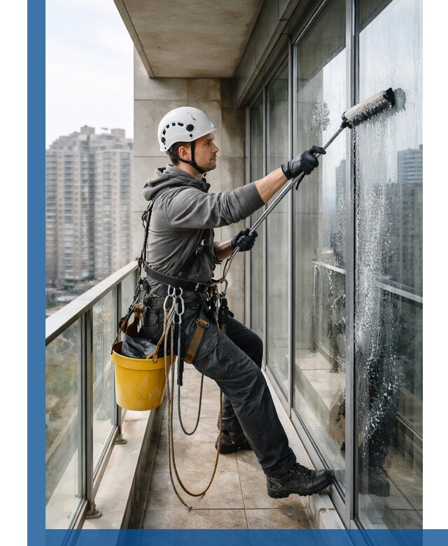 Профессиональная мойка балконного остекления в Дзержинске