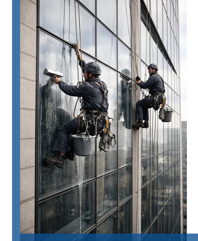 Профессиональная мойка стеклянных фасадов зданий в Дзержинске