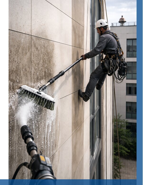 Мойка фасада из керамогранита в Дзержинске от 305 р. | ВЫСОТНИК-Дзр