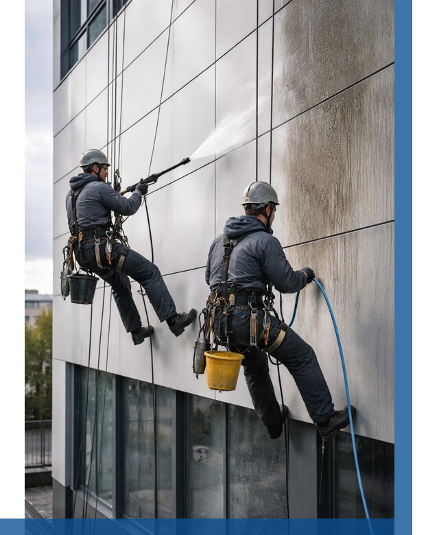 Мойка фасада из композита в Дзержинске по цене от 305 р. | ВЫСОТНИК-Дзр