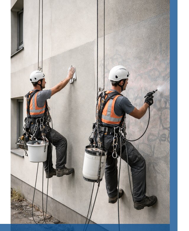 Антиграффити покрытие фасада в Дзержинске от 610 р. | ВЫСОТНИК-Дзр