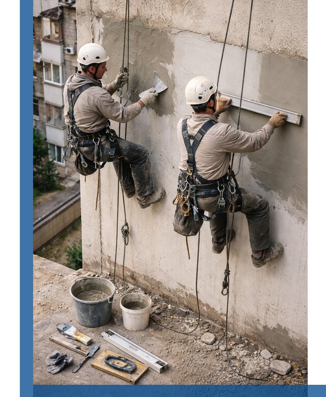 Комплексный ремонт штукатурного фасада с гарантией в Дзержинске