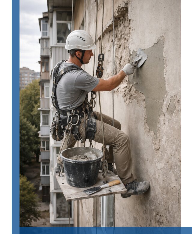 Восстановление фасадной штукатурки в Дзержинске с гарантией качества