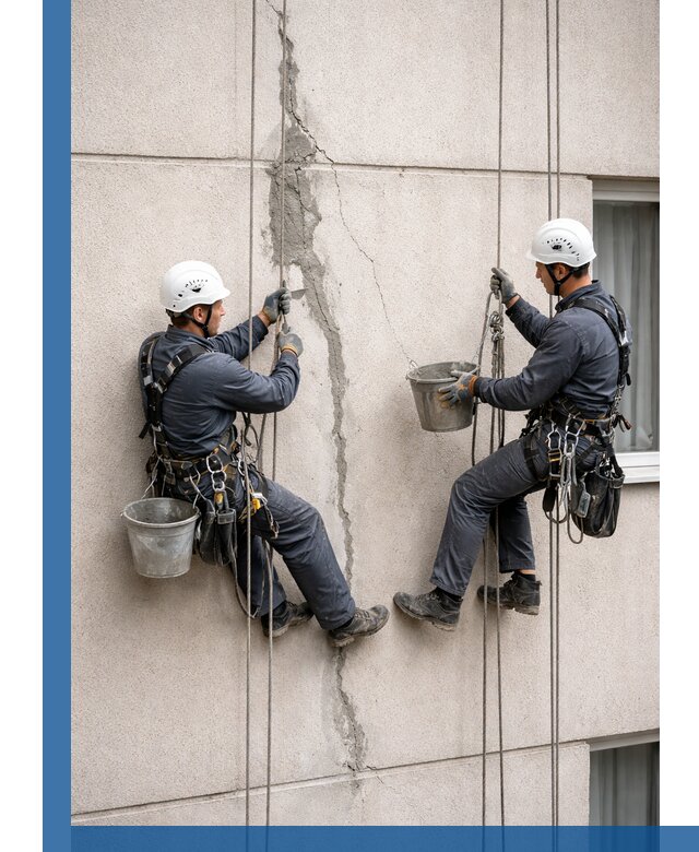 Заделка трещин на фасаде в Дзержинске с гарантийным ремонтом