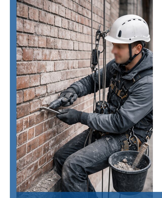 Расшивка кирпичных швов фасадов и стен, ремонт в Дзержинске