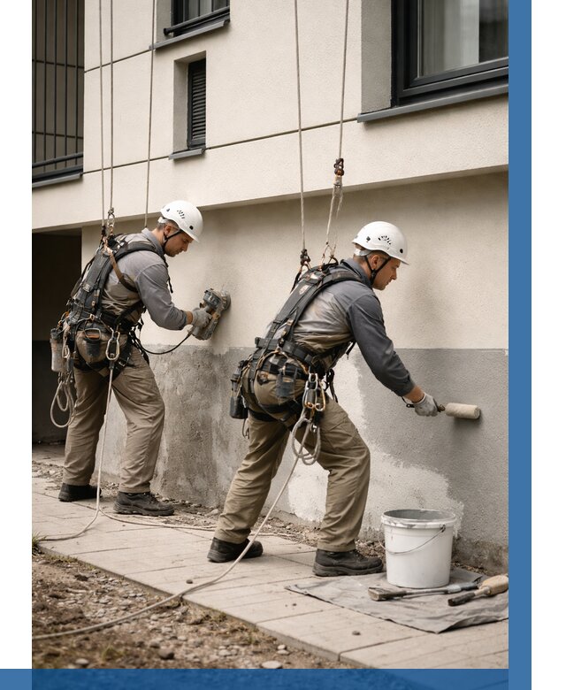 Окраска цоколя здания в Дзержинске от 458 р. под ключ | ВЫСОТНИК-Дзр