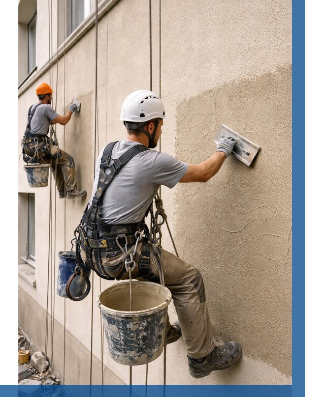 Декоративная штукатурка фасада в Дзержинске от 1220 р. | ВЫСОТНИК-Дзр