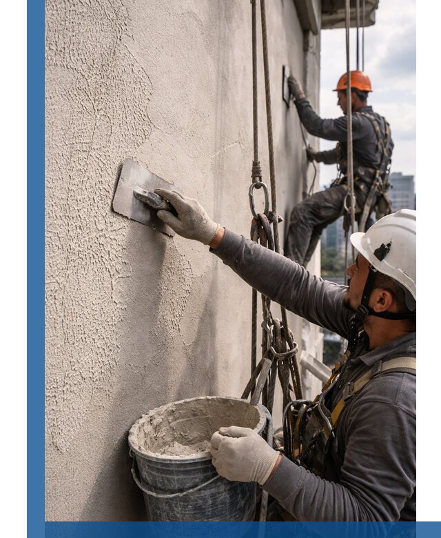 Декоративная штукатурка фасада с утеплением и защитой в Дзержинске