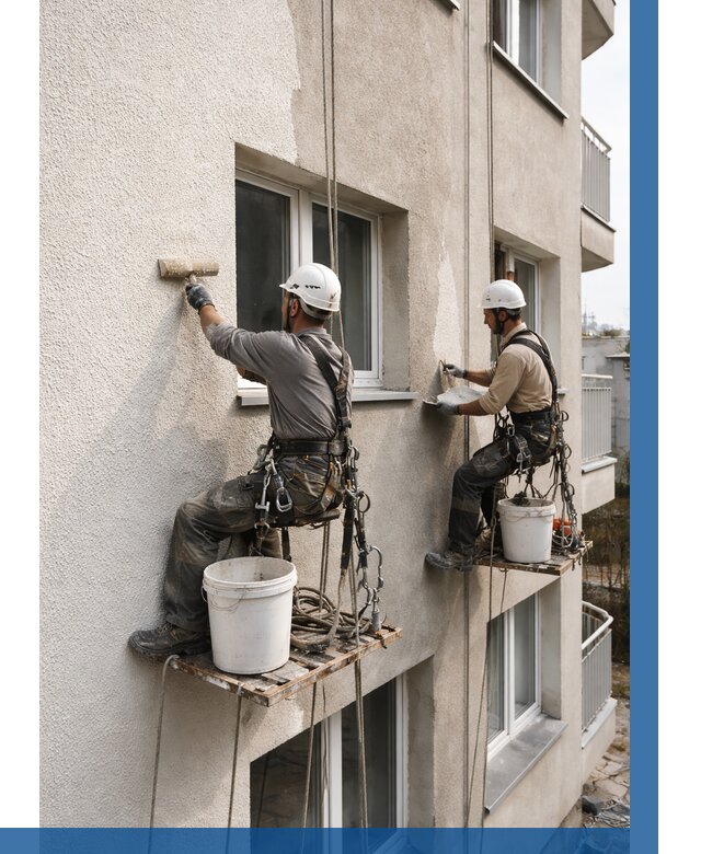 Нанесение короеда на фасад в Дзержинске от 458 р. | ВЫСОТНИК-Дзр