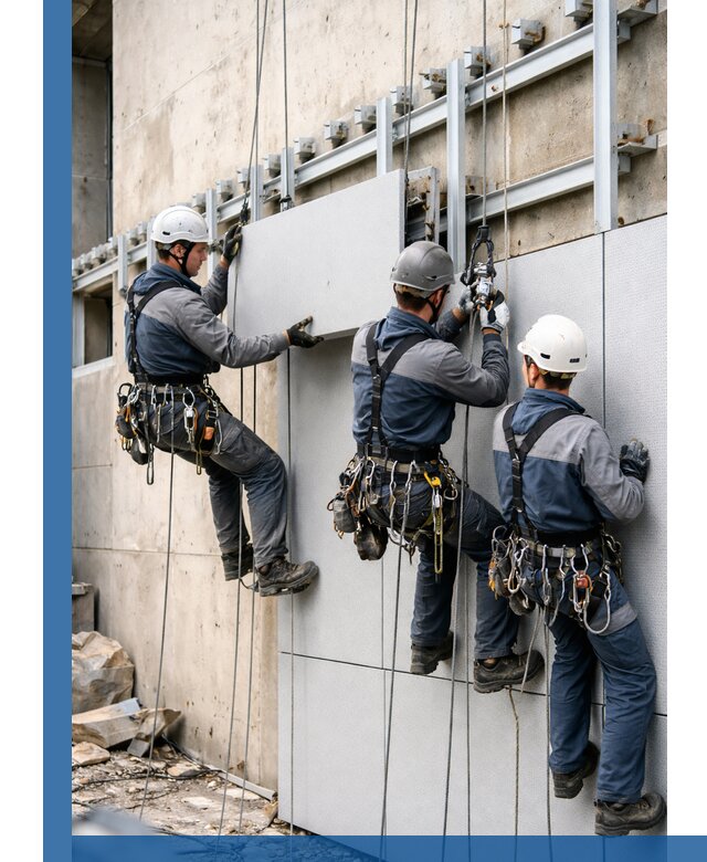 Монтаж вентилируемого фасада в Дзержинске под ключ с гарантией качества