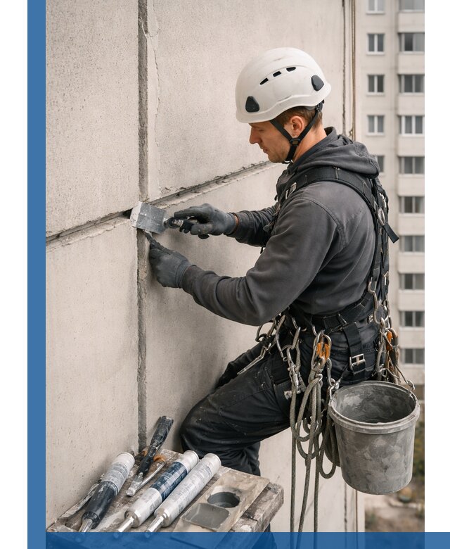Ремонт межпанельных швов в Дзержинске герметизация и восстановление