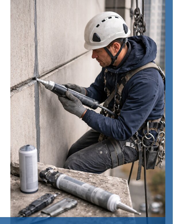 Вторичная герметизация швов в Дзержинске от 458 р. | ВЫСОТНИК-Дзр