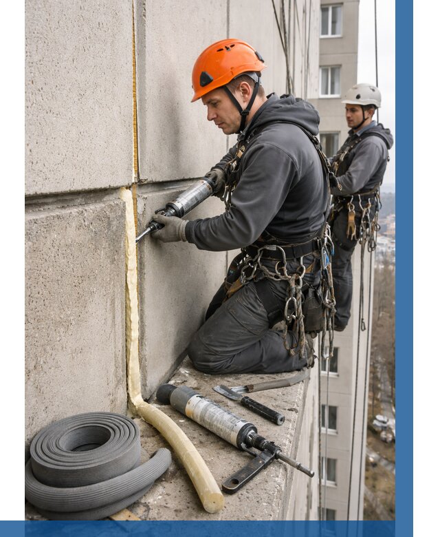 Теплый шов межпанельные швы в Дзержинске от 712 р. | ВЫСОТНИК-Дзр