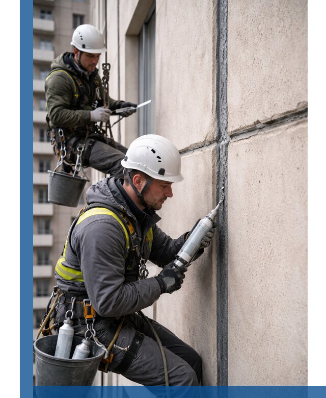 Герметизация деформационных швов фасада в Дзержинске качественно