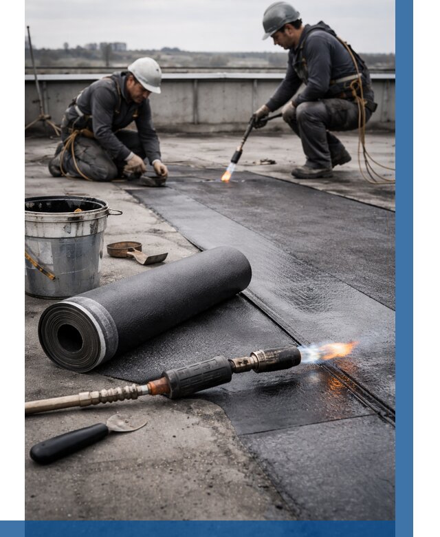 Ремонт рулонной кровли в Дзержинске от 661 р. | ВЫСОТНИК-Дзр