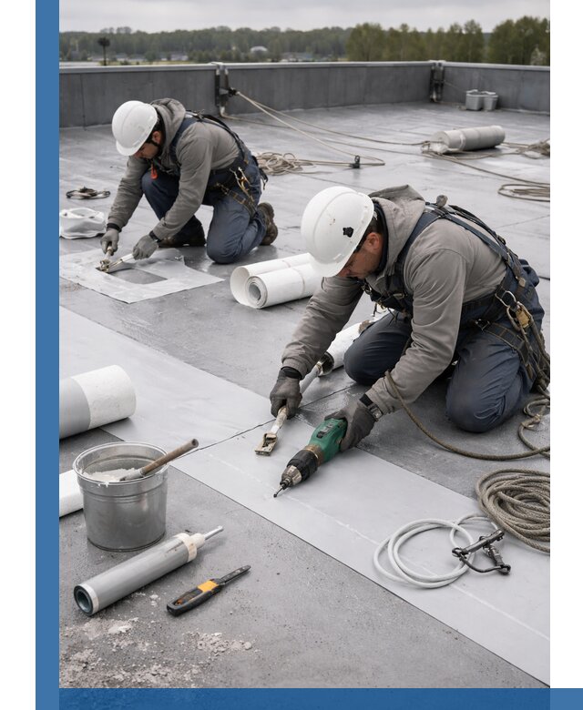 Ремонт мембранной кровли в Дзержинске качественно и с гарантией