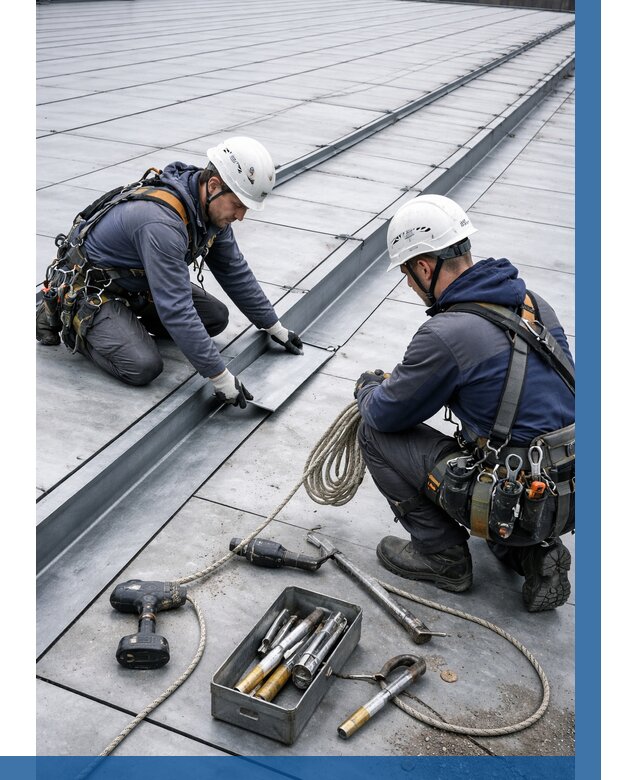 Ремонт фальцевой кровли в Дзержинске от 712 р. | ВЫСОТНИК-Дзр