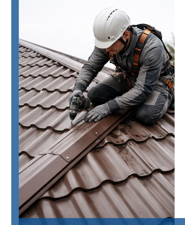 Ремонт металлочерепицы на крыше в Дзержинске профессионально