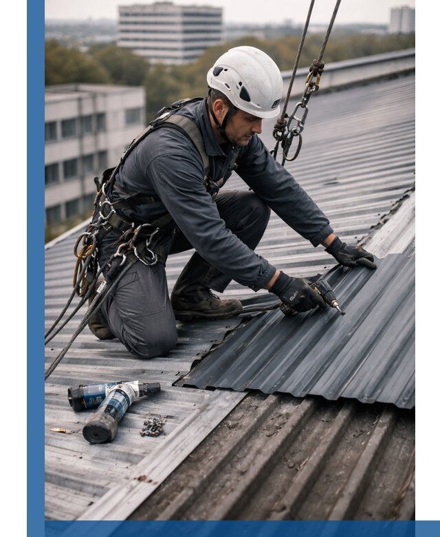 Ремонт профнастила на кровле в Дзержинске, работы под ключ