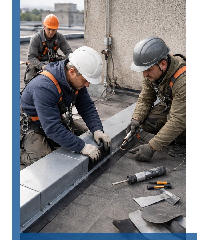 Ремонт кровельных примыканий в Дзержинске профессионально