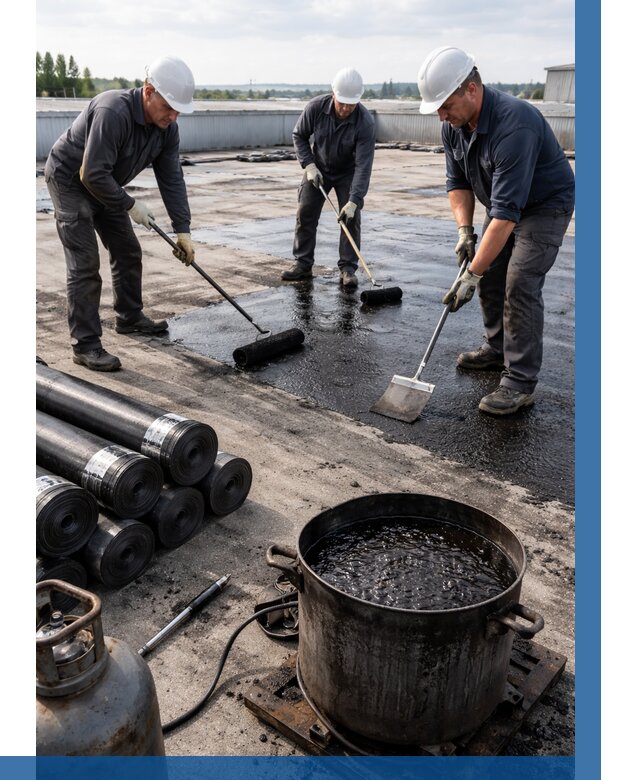 Гидроизоляция кровли мастикой в Дзержинске от 610 р. | ВЫСОТНИК-Дзр