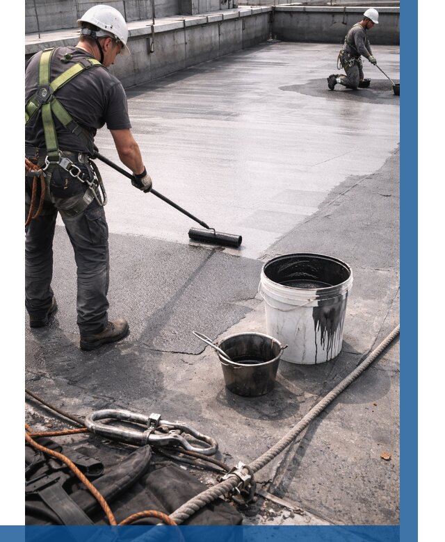 Гидроизоляция кровли жидкой резиной в Дзержинске от 508 р. | ВЫСОТНИК-Дзр