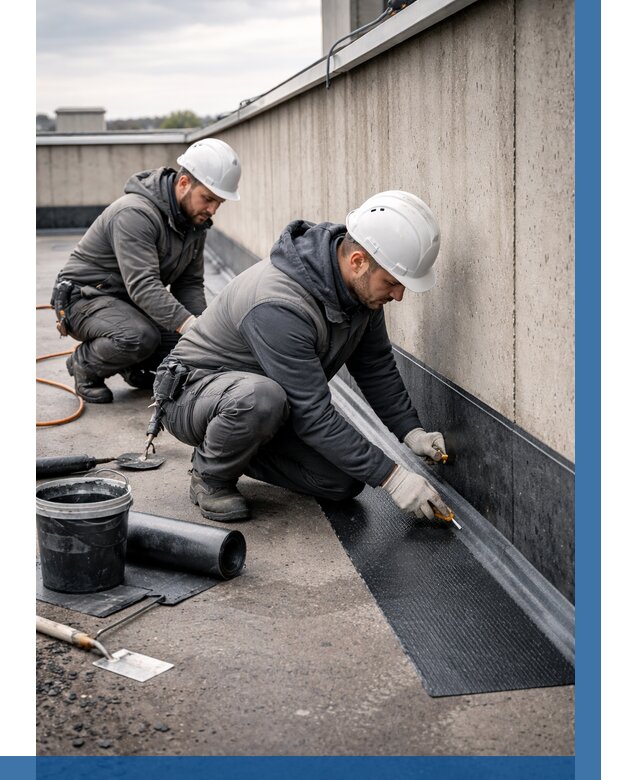 Гидроизоляция примыканий на кровле в Дзержинске от 915 р. | ВЫСОТНИК-Дзр
