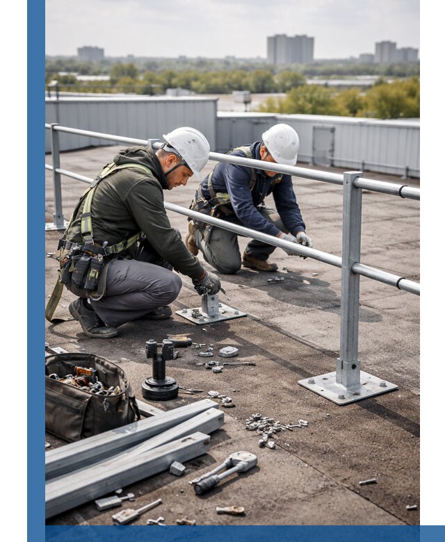 Монтаж кровельного ограждения в Дзержинске под ключ с гарантией