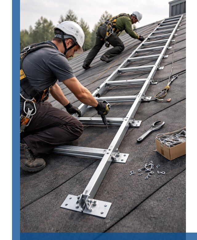 Профессиональный монтаж кровельной лестницы в Дзержинске под ключ