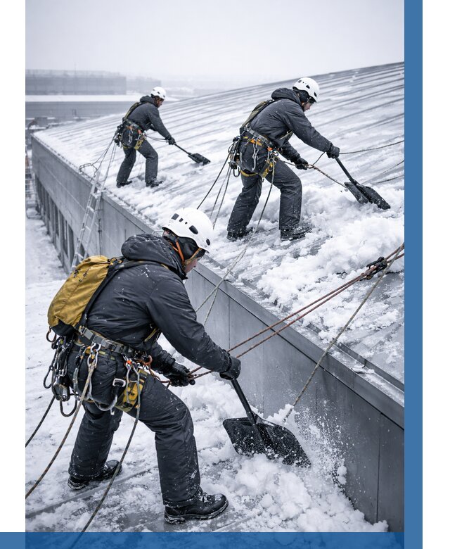 Очистка навесов от снега в Дзержинске от 4575 р. | ВЫСОТНИК-Дзр