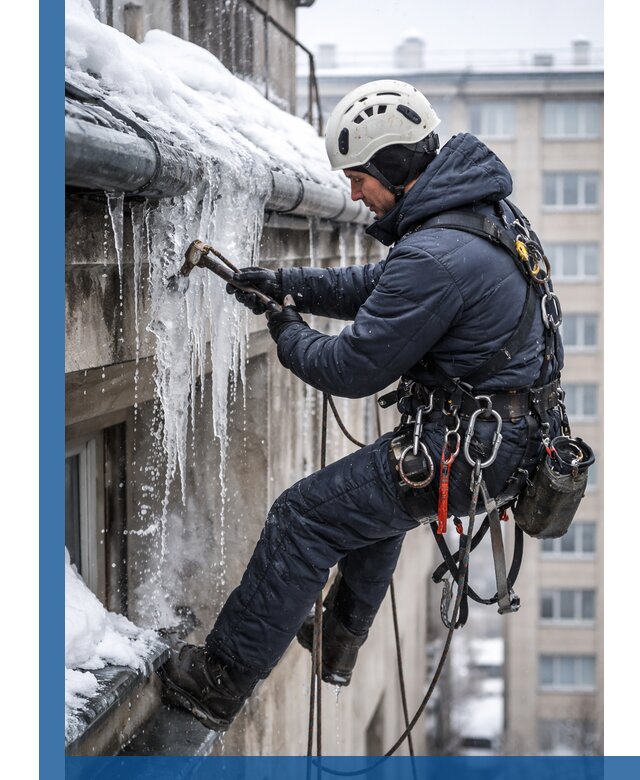 Удаление наледи и чистка водостоков в Дзержинске оперативно и безопасно