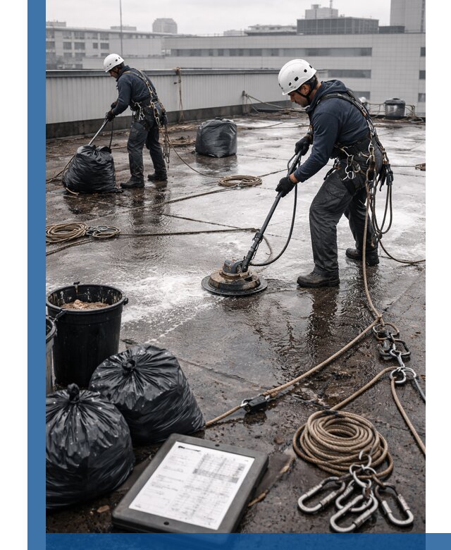 Плановая очистка кровли по графику в Дзержинске для безопасности