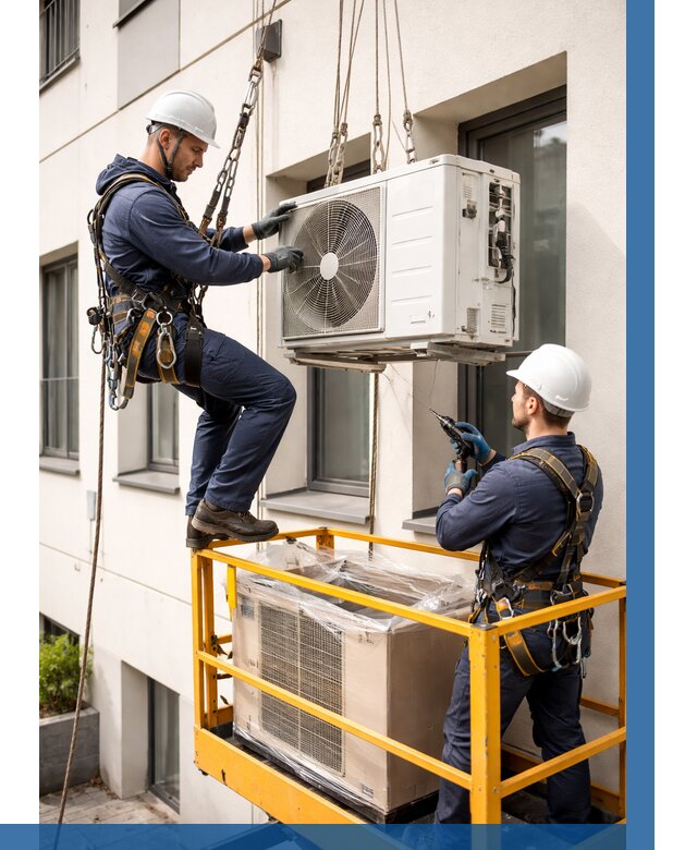 Демонтаж внешнего блока кондиционера в Дзержинске от 3558 р. | ВЫСОТНИК-Дзр