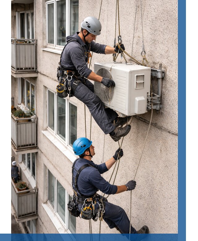 Перенос внешнего блока кондиционера в Дзержинске от 9150 р.| ВЫСОТНИК-Дзр