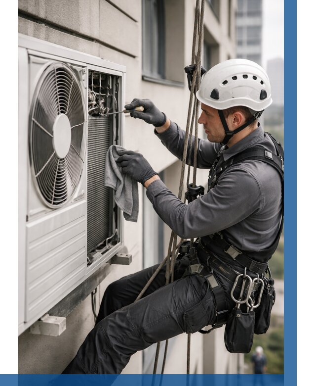 Обслуживание внешнего блока кондиционера в Дзержинске от 2745 р.ВЫСОТНИК-Дзр