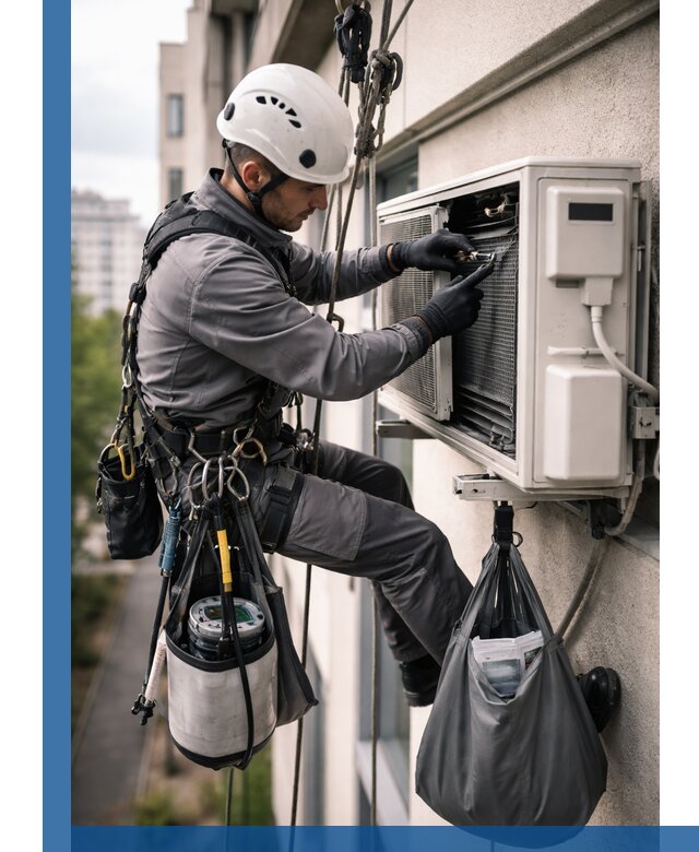 Обслуживание внешнего блока кондиционера в Дзержинске профессионально