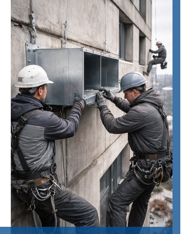 Монтаж вентиляционных коробов в Дзержинске от 3050 р. | ВЫСОТНИК-Дзр