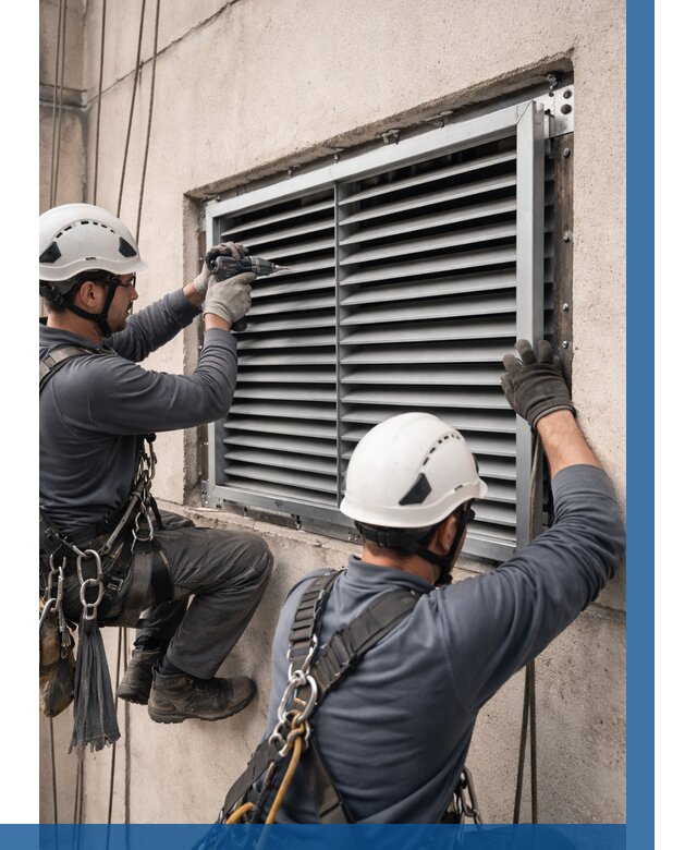 Монтаж вентиляционных решеток в Дзержинске от 4575 р. | ВЫСОТНИК-Дзр