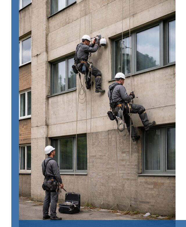 Монтаж фасадных камер видеонаблюдения в Дзержинске под ключ