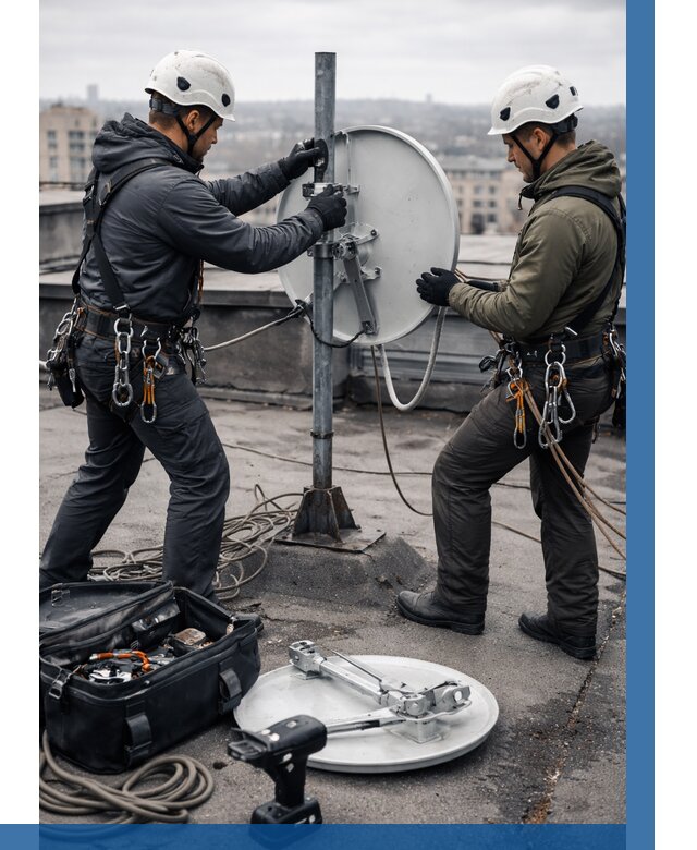 Демонтаж антенн на крыше в Дзержинске от 4575 р. | ВЫСОТНИК-Дзр