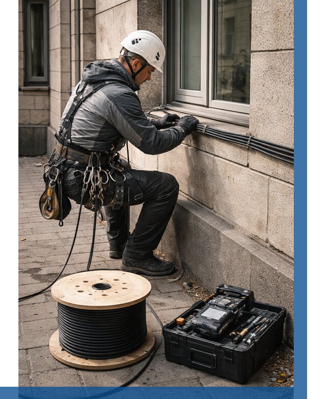 Прокладка оптоволоконного кабеля в Дзержинске от 813 р. | ВЫСОТНИК-Дзр