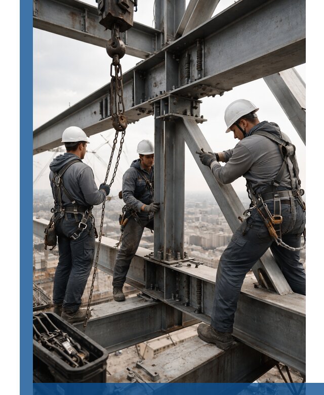 Профессиональный монтаж металлоконструкций на высоте в Дзержинске