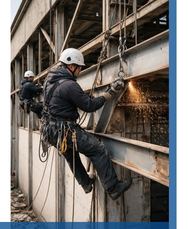 Демонтаж металлоконструкций на высоте в Дзержинске от 6609р. |ВЫСОТНИК-Дзр