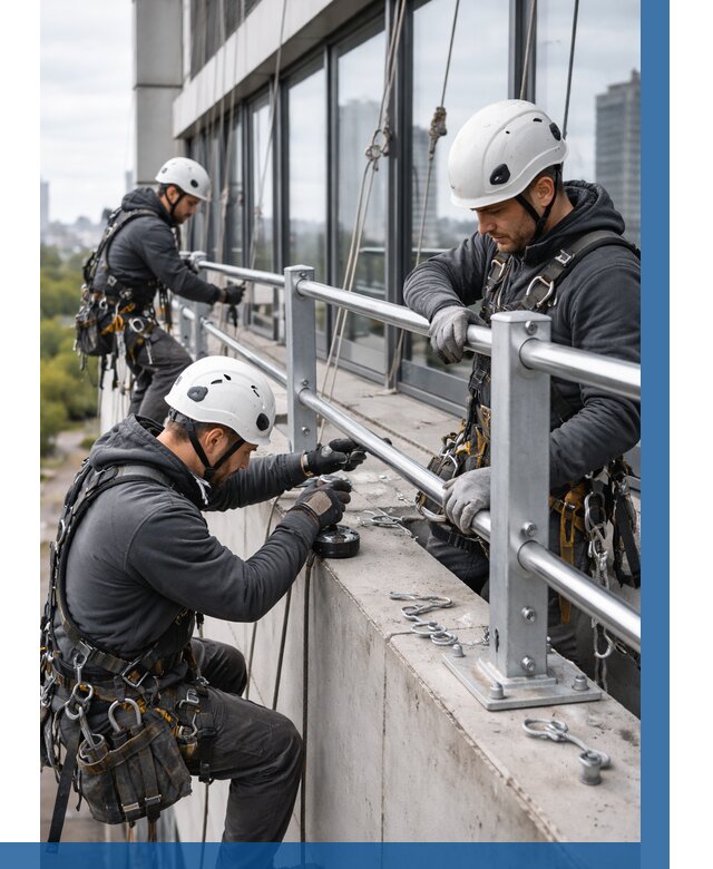 Монтаж ограждений на высоте в Дзержинске, от 1220 р. | ВЫСОТНИК-Дзр