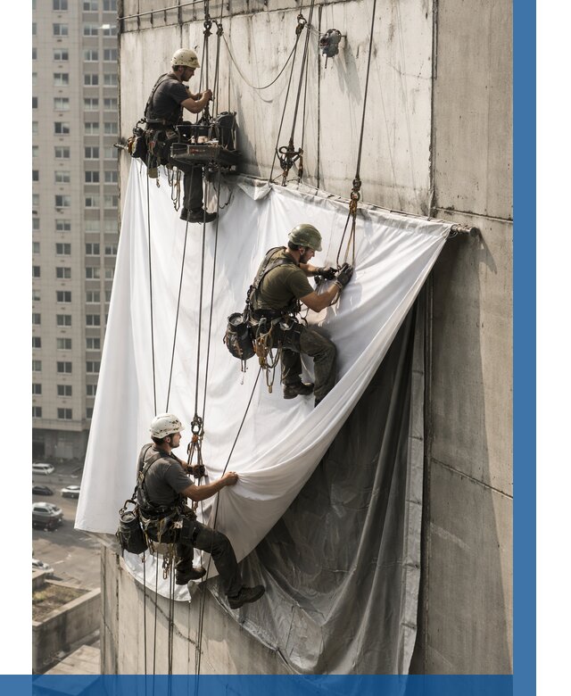 Замена баннерного полотна в Дзержинске от 6609 р. | ВЫСОТНИК-Дзр—заказать