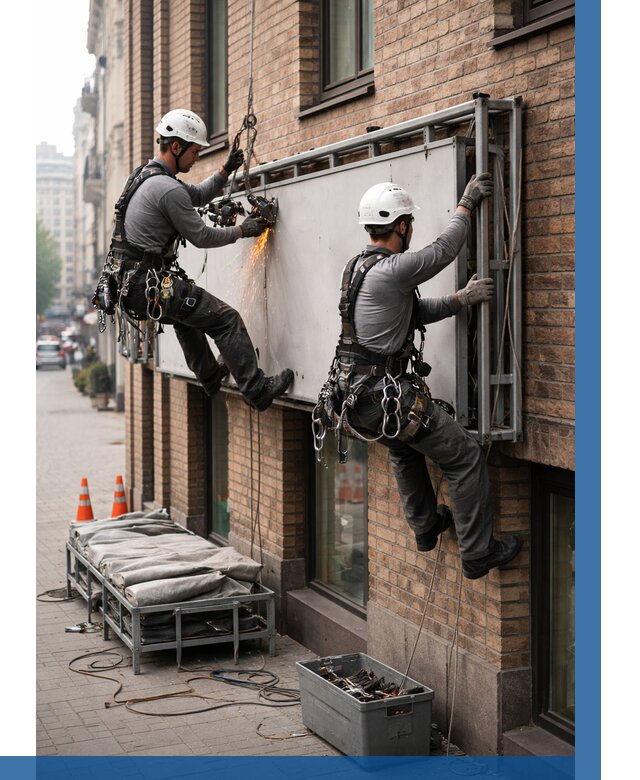 Демонтаж рекламной вывески в Дзержинске от 6609 р. | ВЫСОТНИК-Дзр