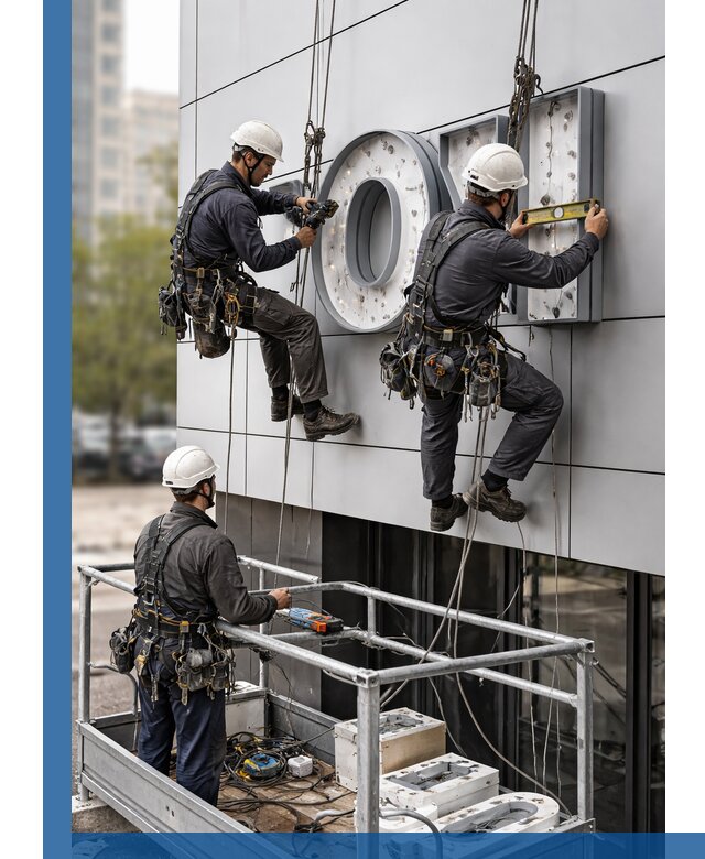 Профессиональный монтаж световых букв в Дзержинске под ключ