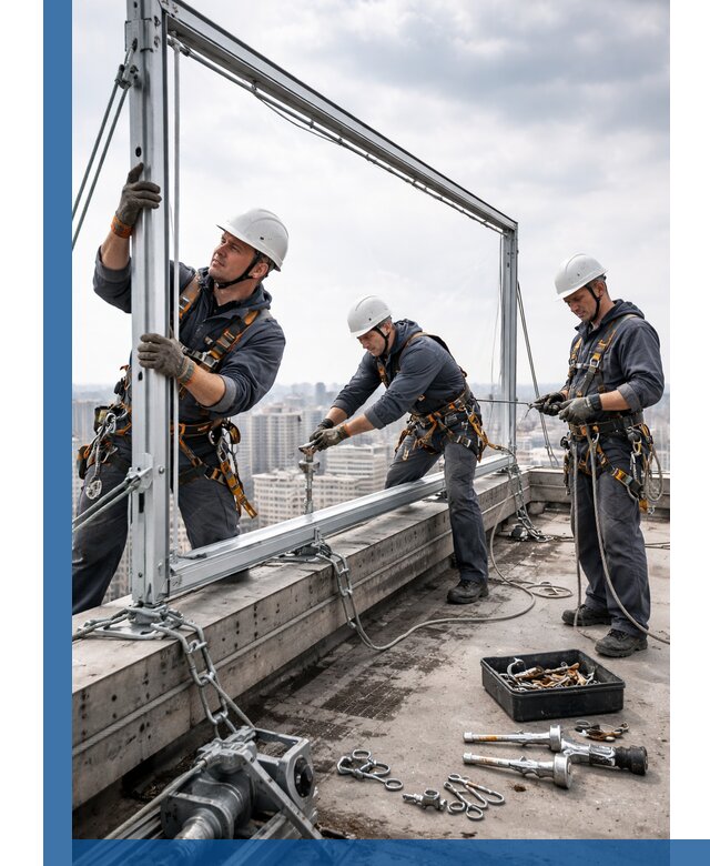 Монтаж крышных рекламных конструкций под ключ в Дзержинске